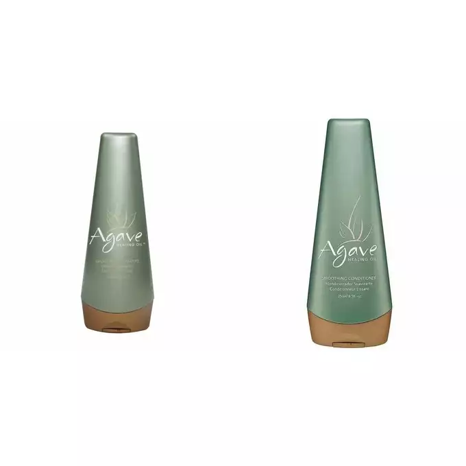 Zestaw Agave Smoothing Szampon + Odywka wygadzajca i nawilajca wosy  bez SLS 2x250ml (po keratynie i nanoplastii) - Sklep Apogeum